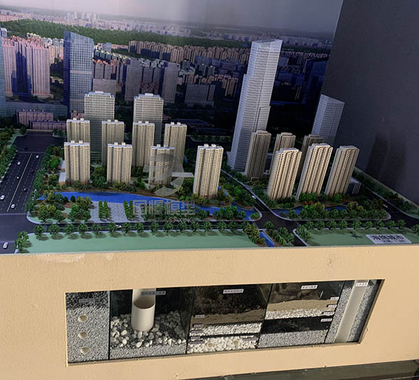 开江县建筑模型